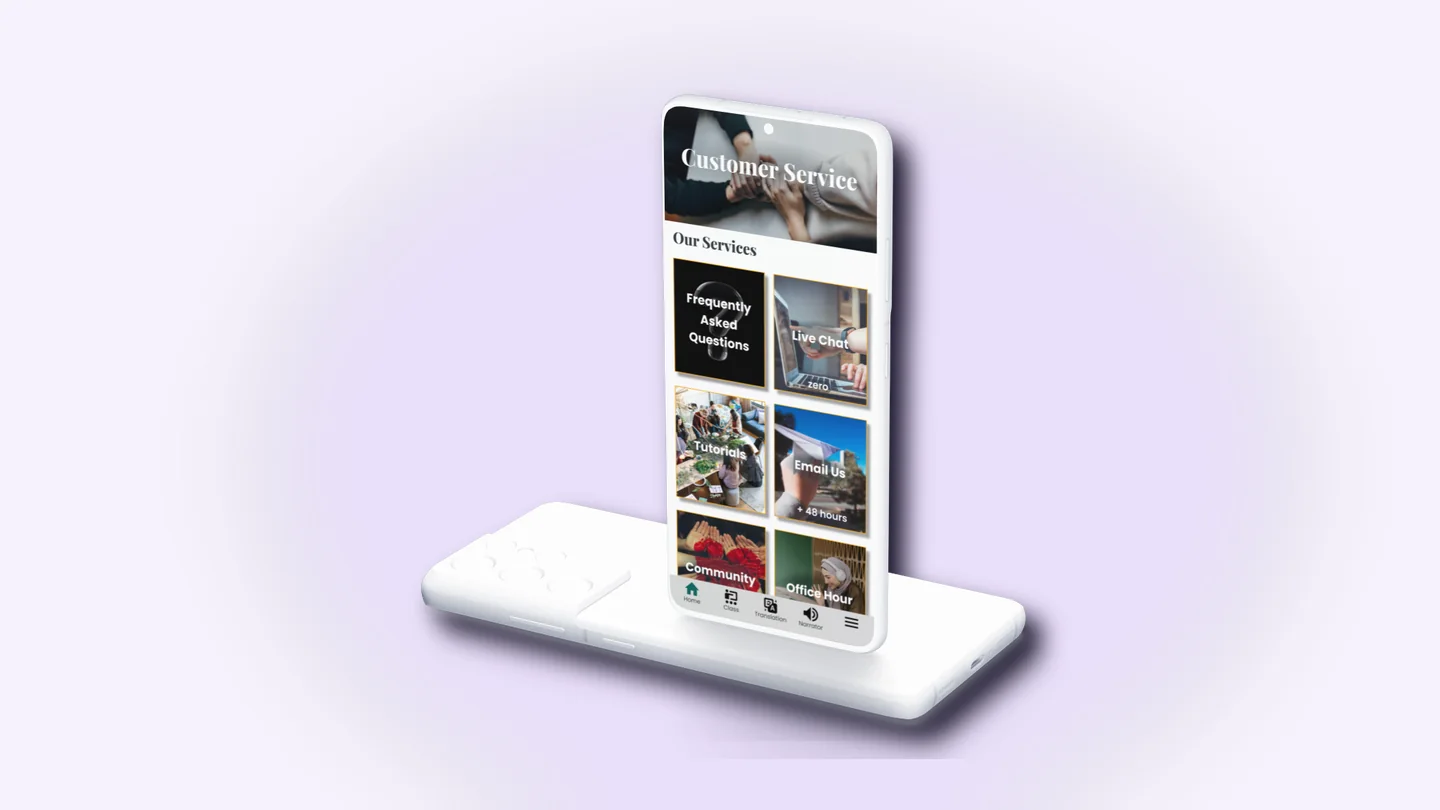 Customer service app moving from concept to launch